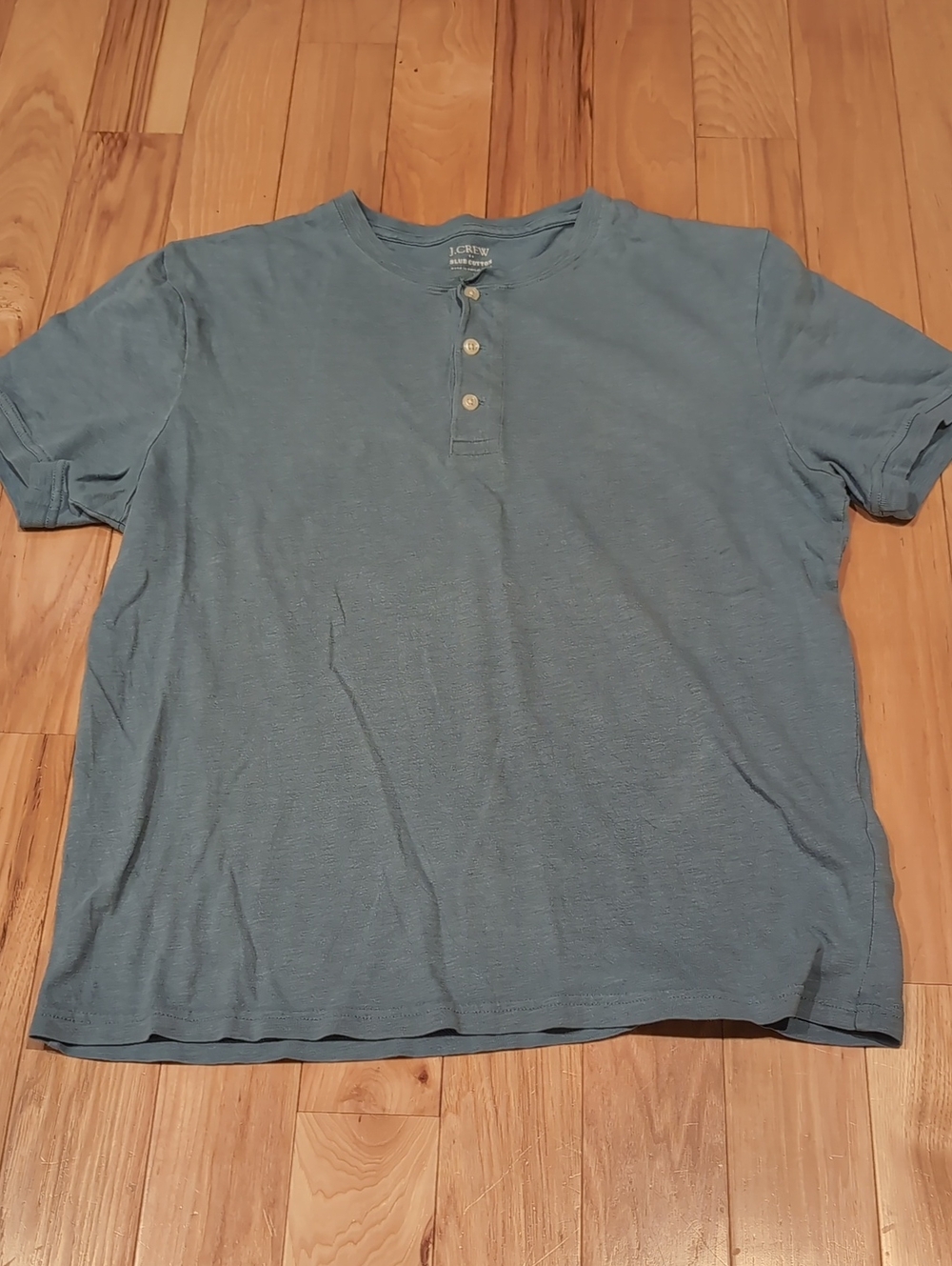 J. Crew Men’s Slate Blue Short-Sleeve Henley